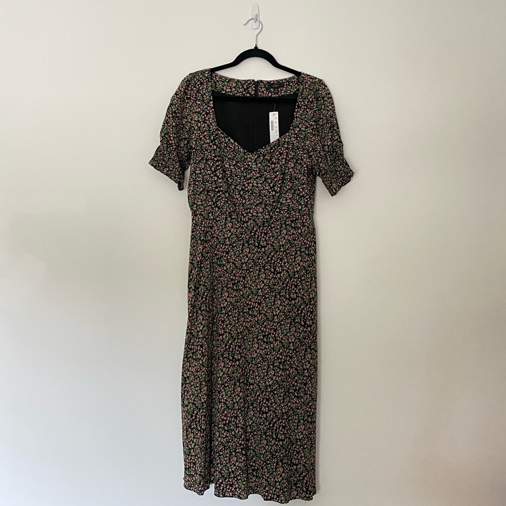 J. Crew Floral Midi Dress